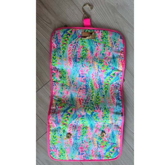 Lilly Pulitzer "Catch the Wave" Luggage Travel Bag Cosmetic Makeup Case - Picture 3 of 11